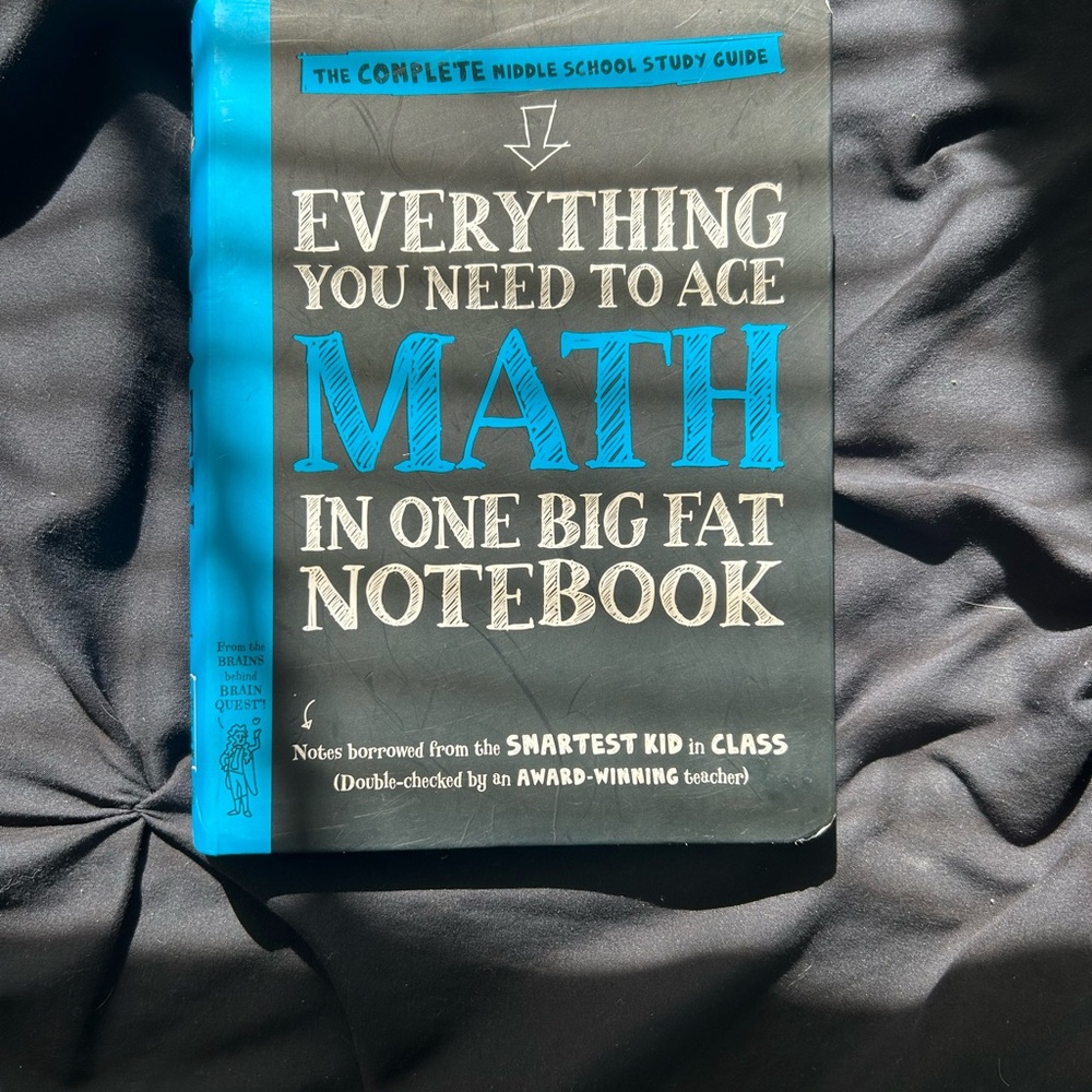 Everything You Need to Ace Math in One Big Fat Notebook - Blue